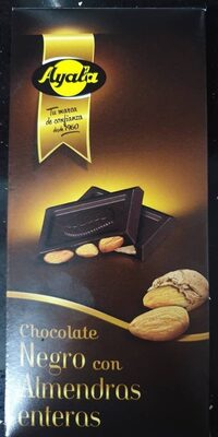 Chocolate negro con almendras enteras