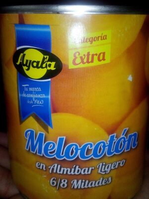 Melocotón en almíbar.