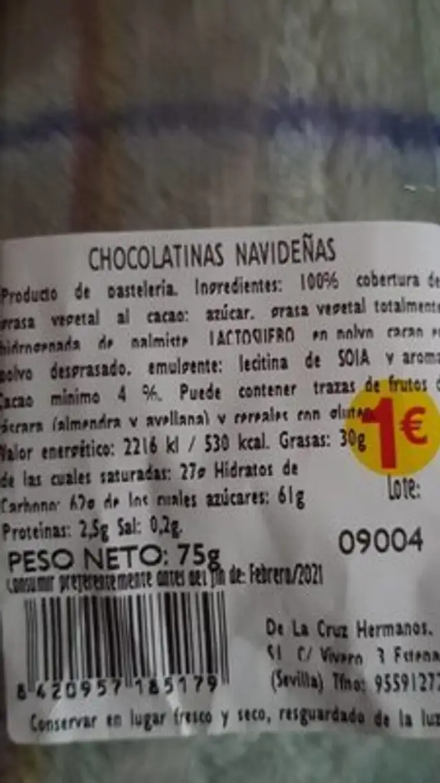Chocolatinas navideñas
