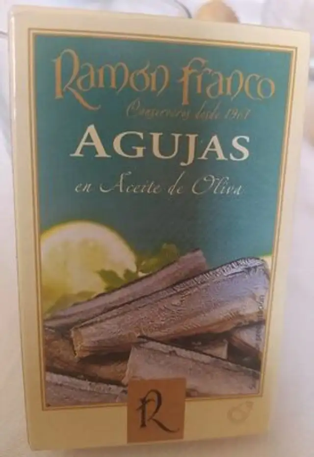 Agujas en aceita de oliva