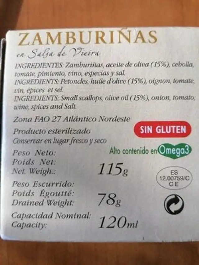 Unknown ingredients label