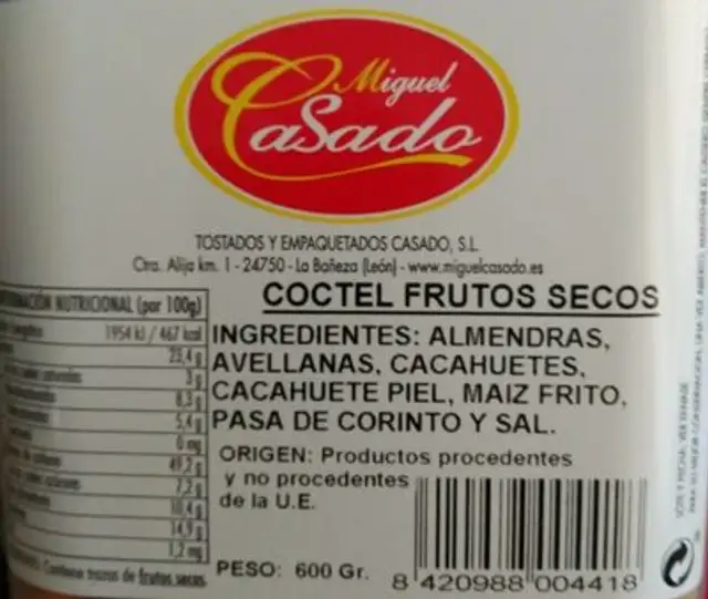Cóctel Frutos Secos