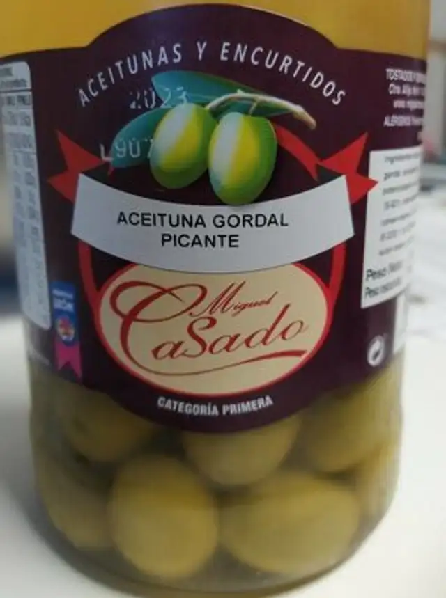 Aceituna gordal picante