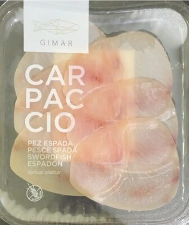 Carpaccio di pesce spada