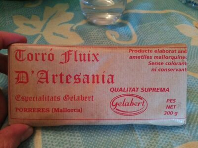 Torró fluix Gelabert front packaging