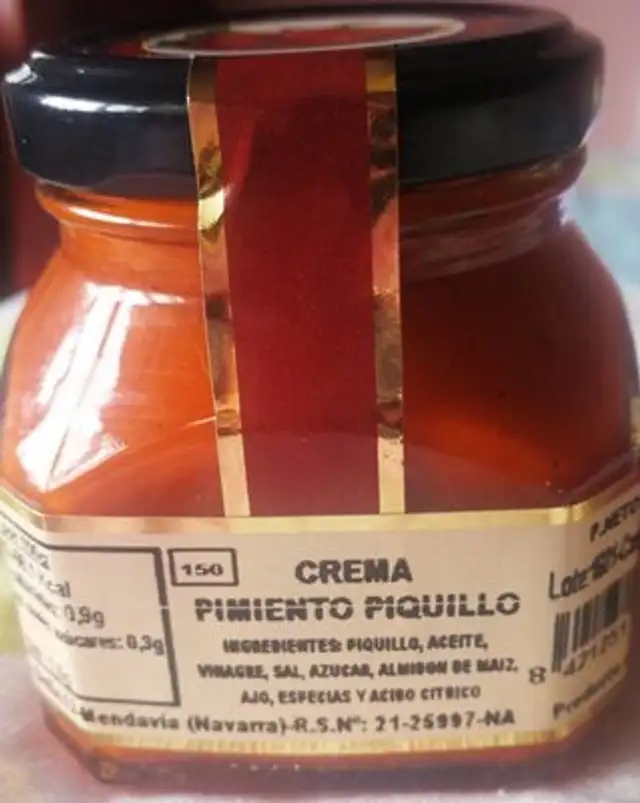 Crema pimiento piquillo