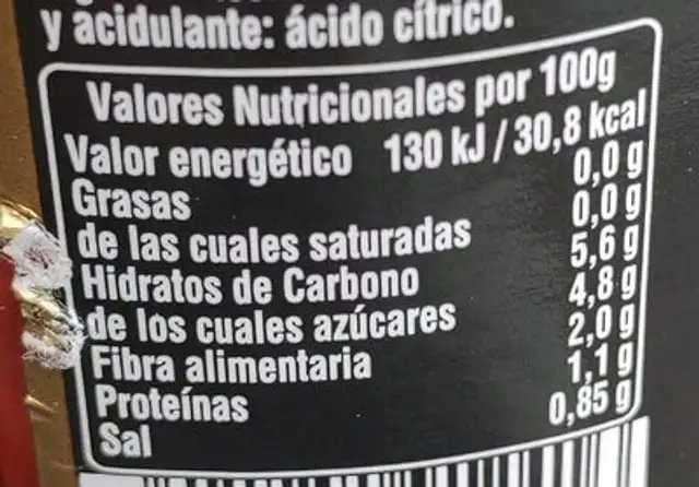 Pimientos del piquillo. Tiras Primera