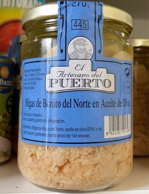 Migas de bonito del norte en aceite de oliva