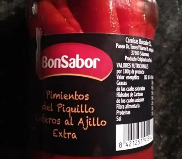 Pimientos del piquillo enteros al ajillo extra