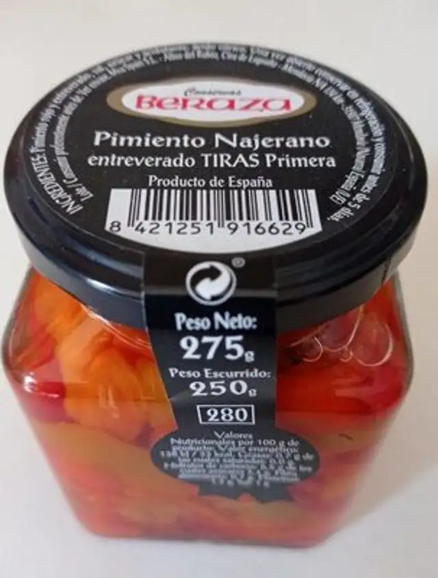 Pimiento Najerano entreverado Tiras primera