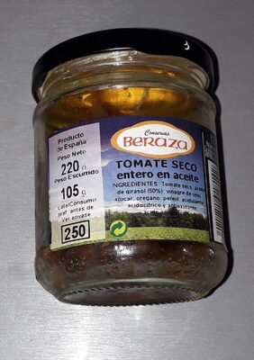 Tomate seco entero en aceite