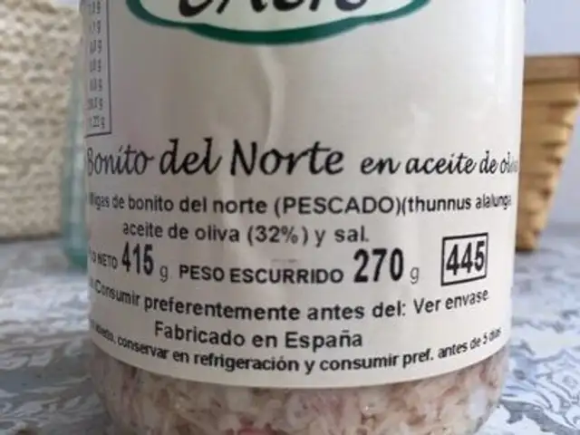 Unknown ingredients label