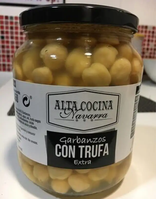 Garbanzos con trufa