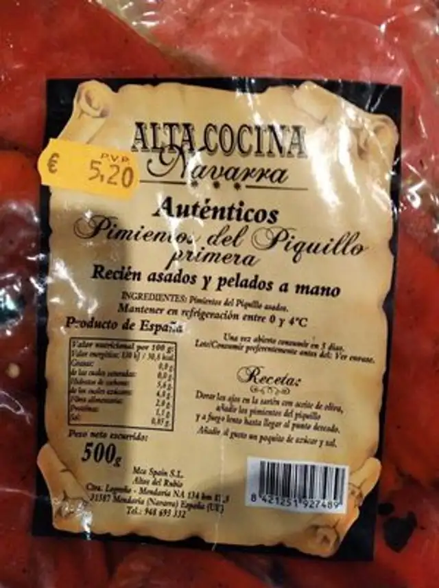 Pimientos del piquillo primera
