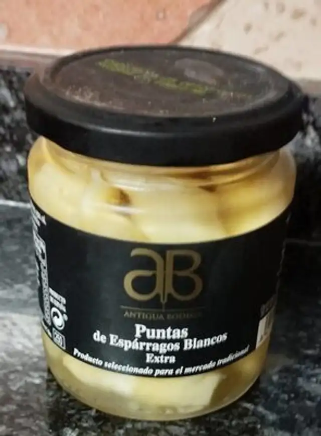 Puntas de espárragos blancos extra