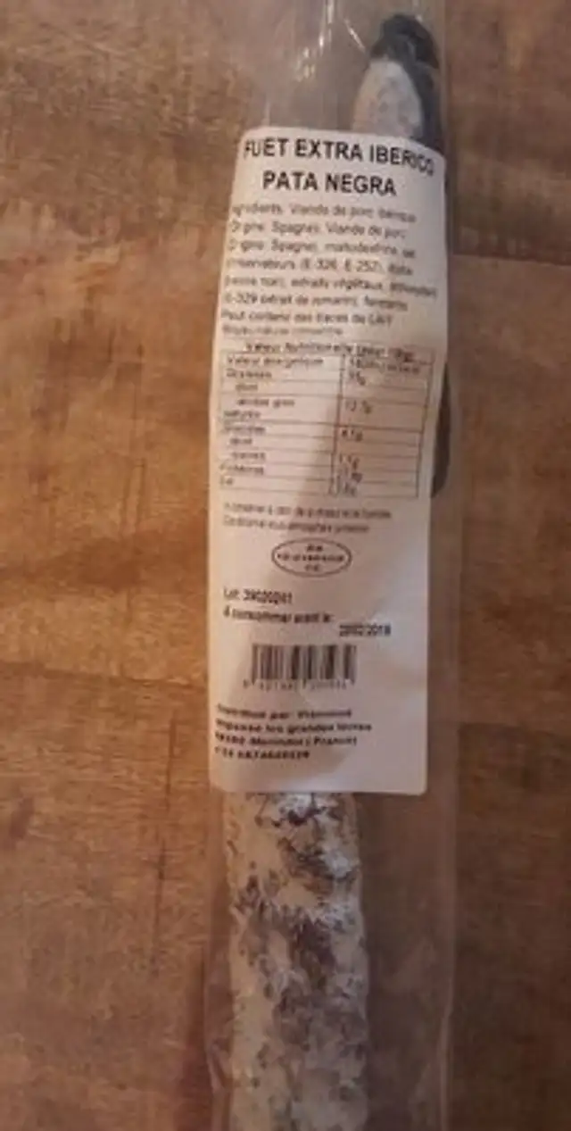 Fuet extra iberico pata negra