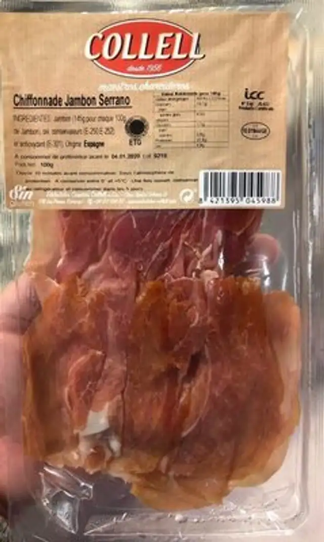 Chiffonnade de jambon serrano