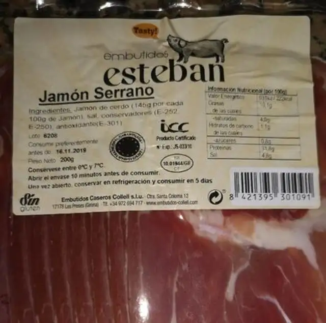 Jamon serrano Fluvia