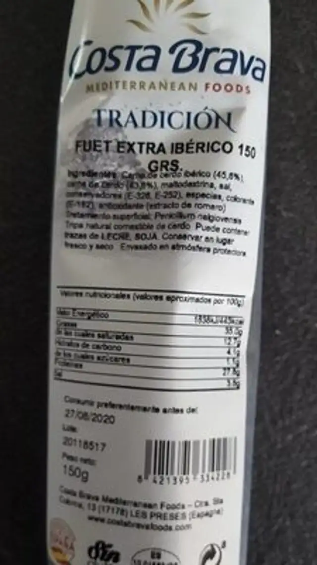 Fuet extra iberico 150 grs