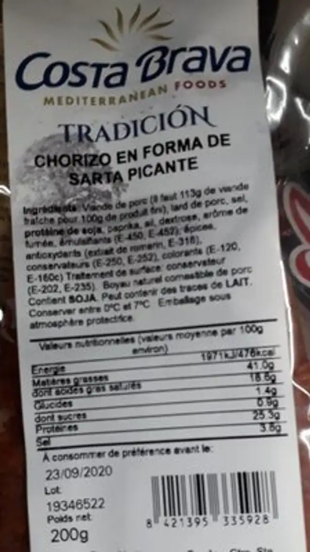 Chorizo tradicion