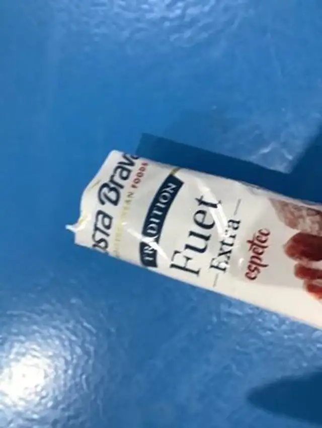 Fuet espetec ingredients label