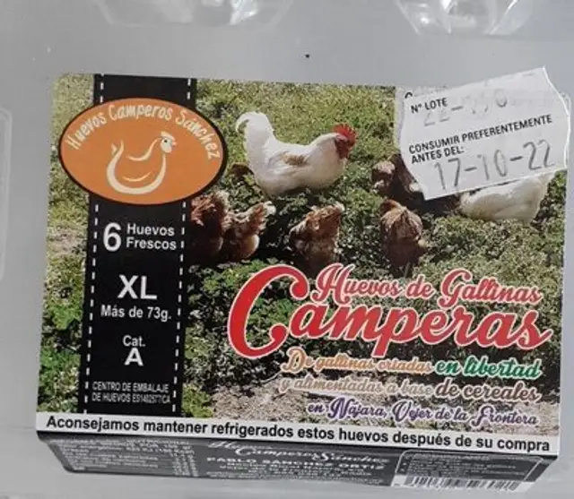 Huevos de gallinas camperas