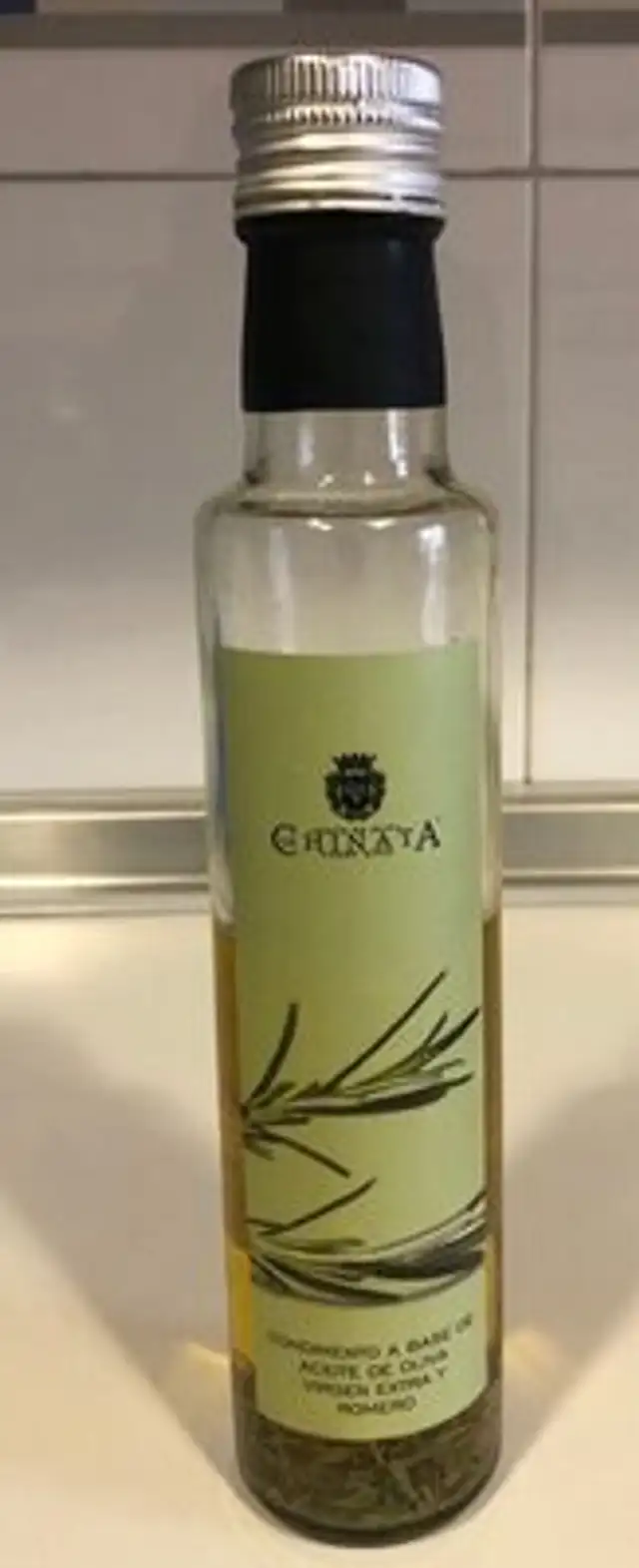 Condimento a base de aceite de oliva virgen extra y romero