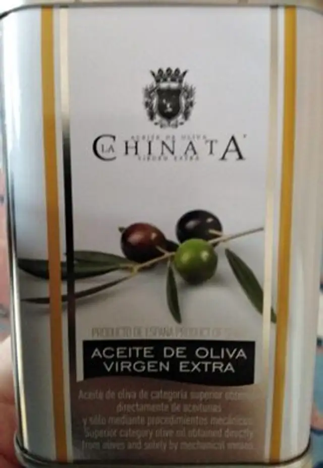 Aceite de Oliva virgen extra nutrition facts table