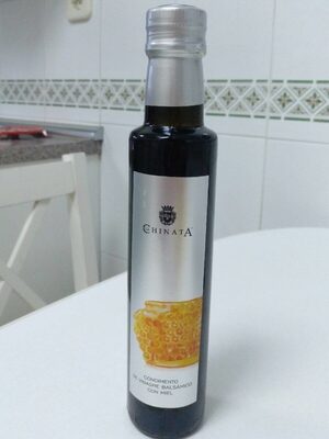 Condimento de vinagre balsámico con miel