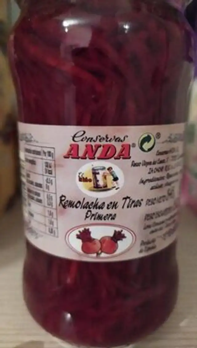 Remolacha en tiras