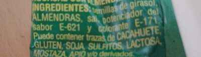 Pipas ingredients label