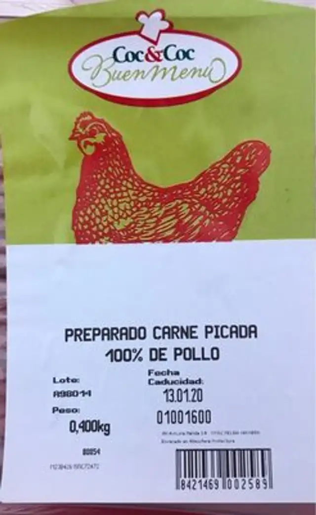 Carne picada pollo 100%