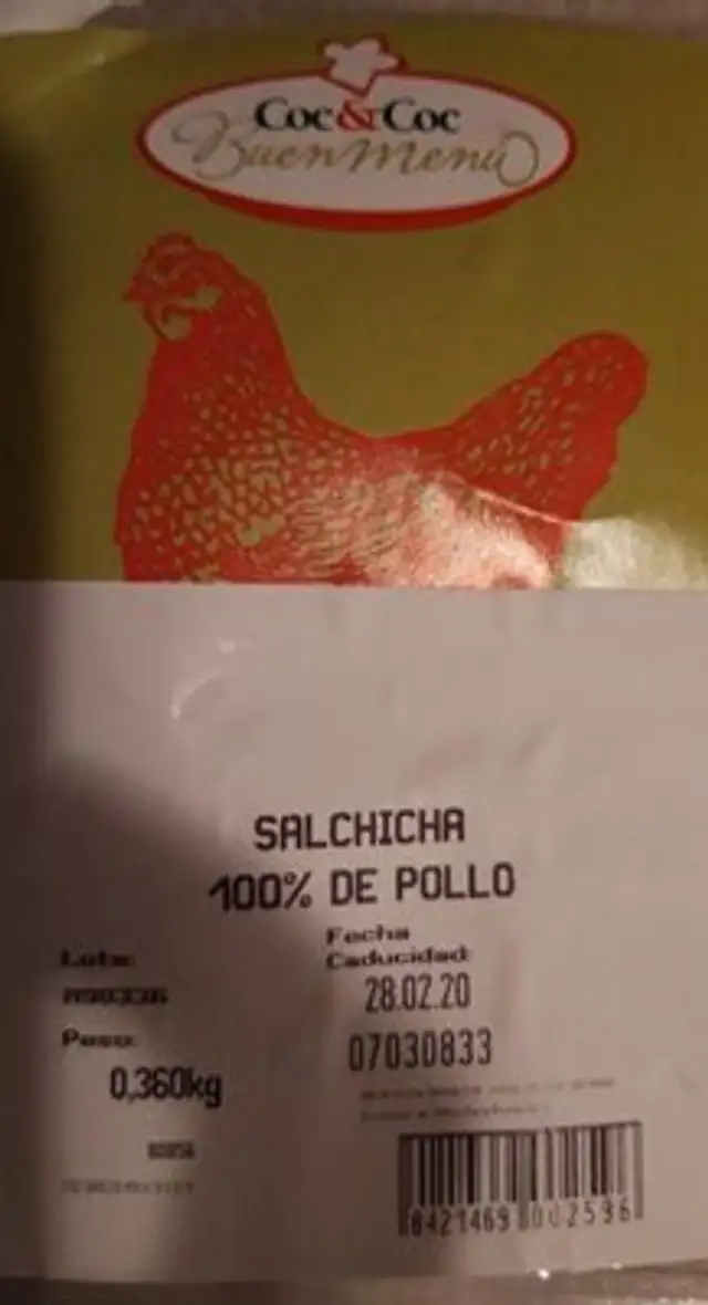 Salchicha 100%pollo