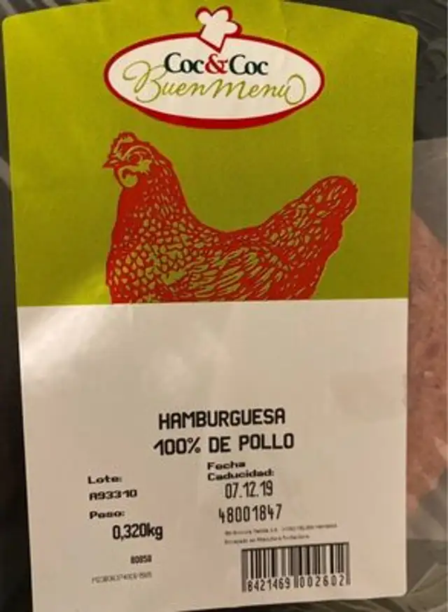 Hamburguesa de pollo