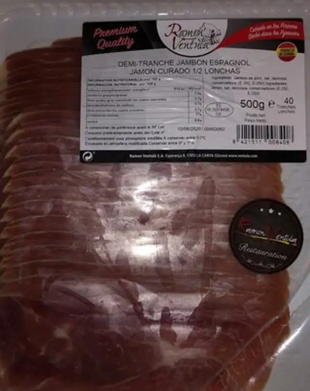 Demi tranche jambon espagnol