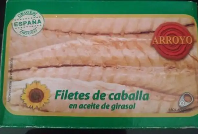 Filetes de caballa en aceite de girasol