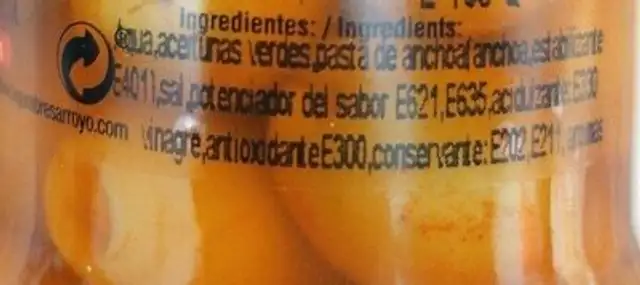 Unknown ingredients label