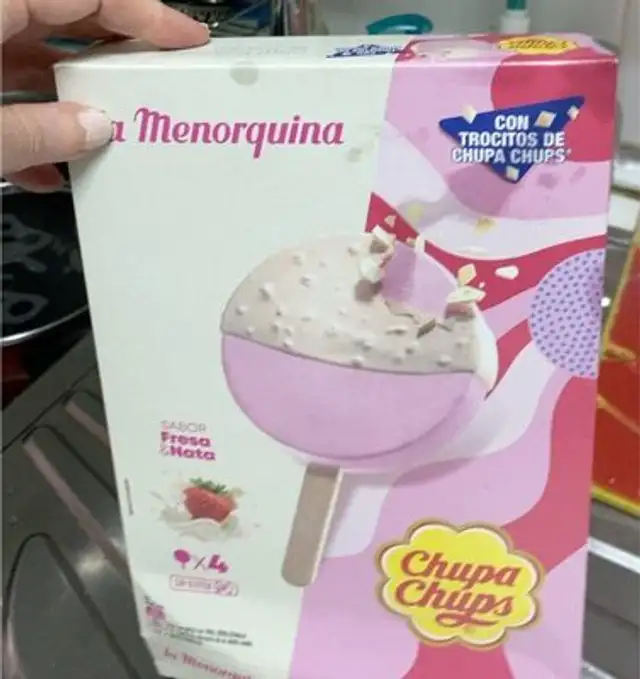 Helado chupa chups
