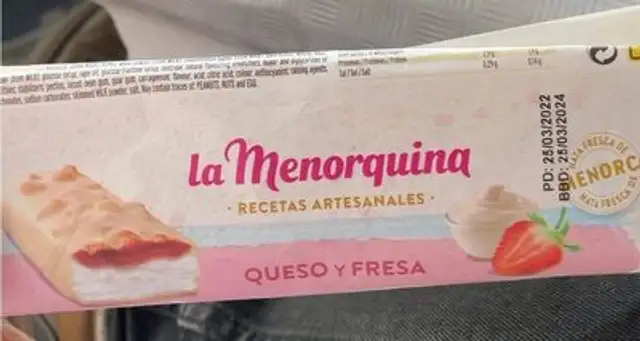 Queso y fresa