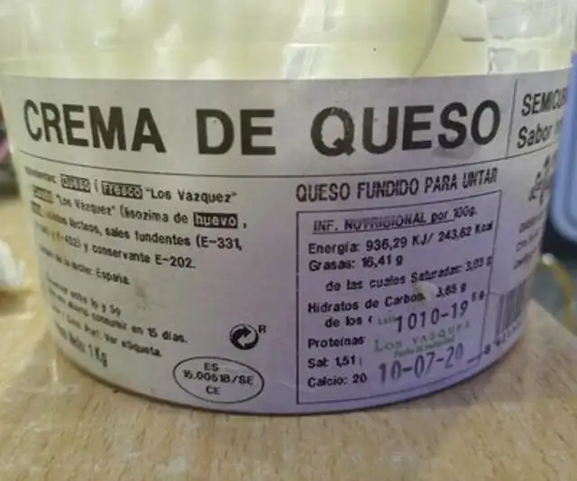 Crema de Queso