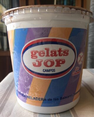 Helado de chocolate con fructosa y edulcorante front packaging