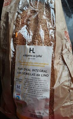 Pan oval integral con semillas de lino el horno de leña