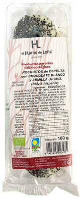 Rosquitos de espelta con chocolate blanco y semillas