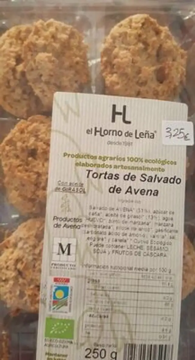 Tortas de salvado de avena