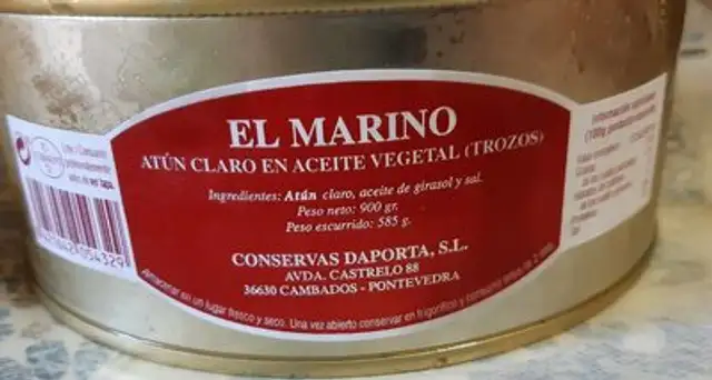 Atún claro en aceite  vegetal (trozos)