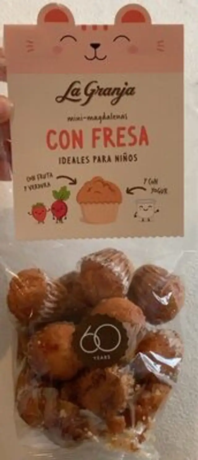 Mini-magdalenas con fresa