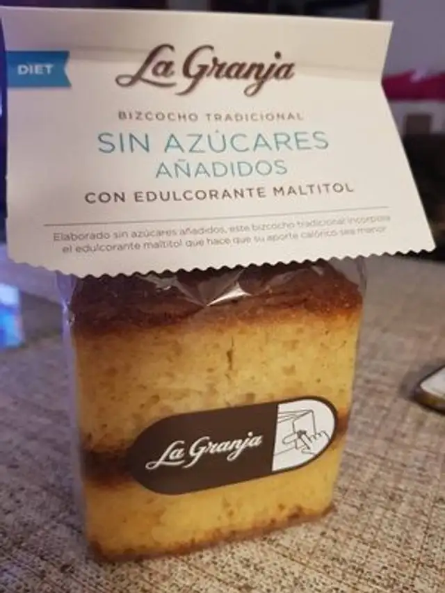 Bizcocho tradicional sin azúcares añadidos