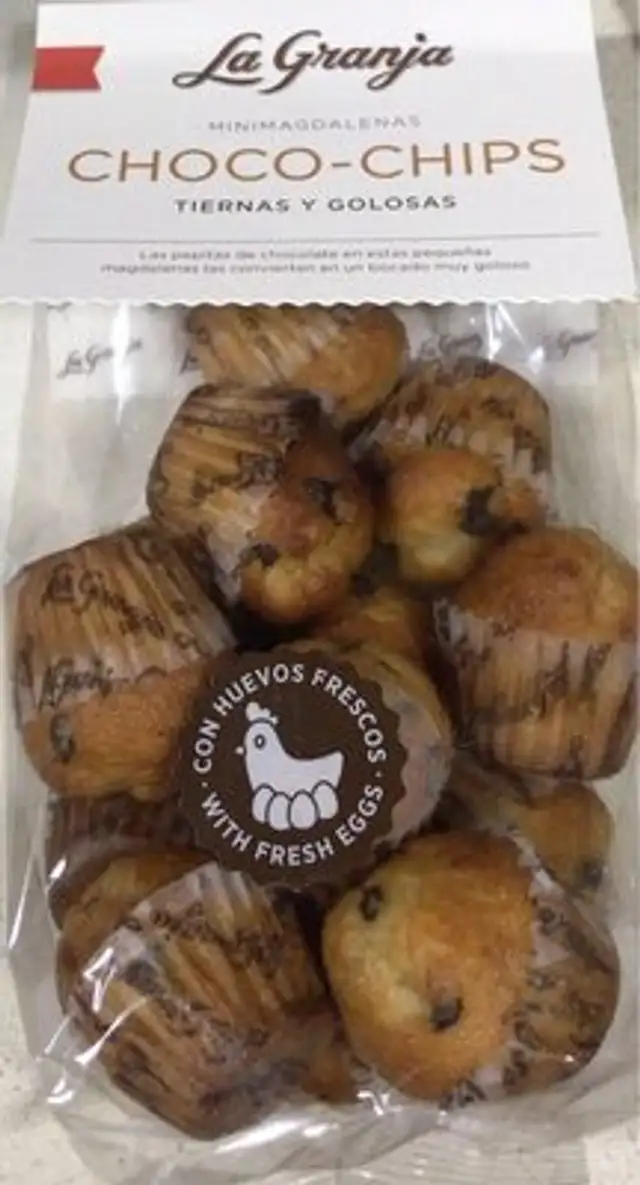 Mini magdalenas choco-chips