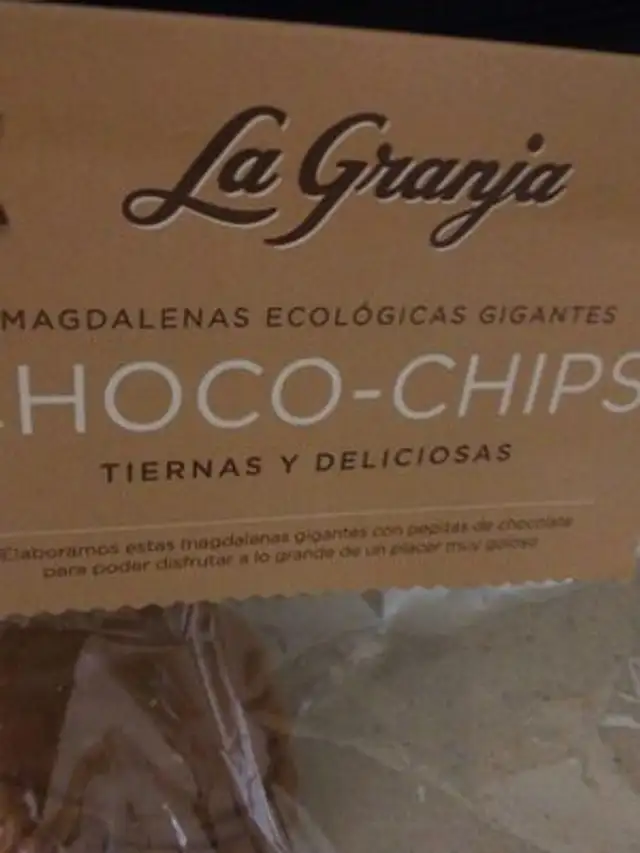 Magdalenas ecologicas gigantes choco-chips