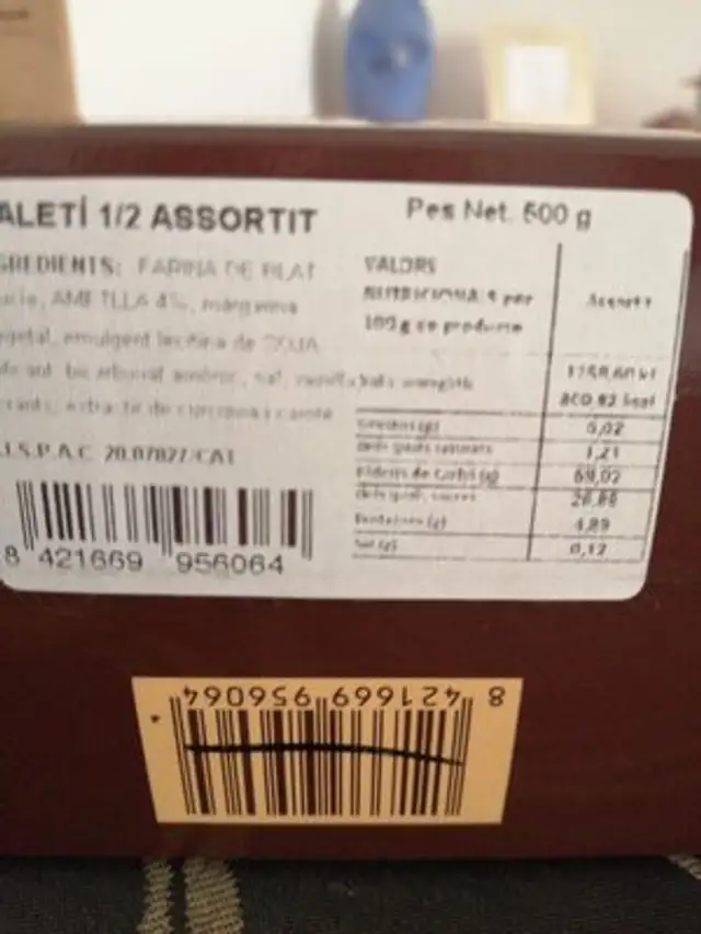Unknown ingredients label